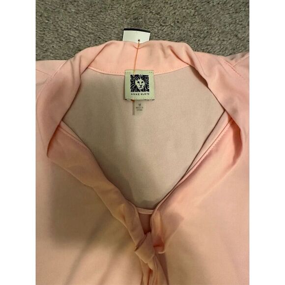 Anne Klein Women's Sleeveless V-Neck Blouse Pink Size M - Picture 4 of 10